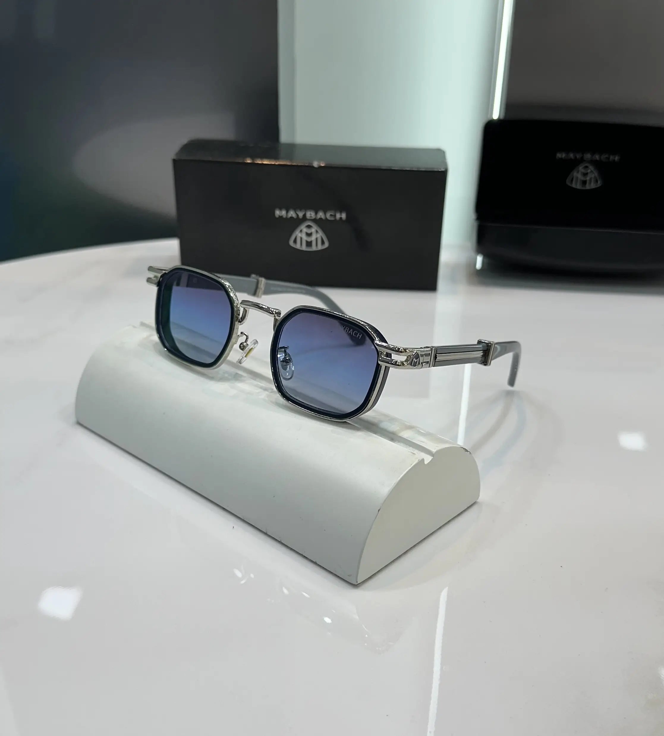 Maybach Silver Blue Premium Shades 2735