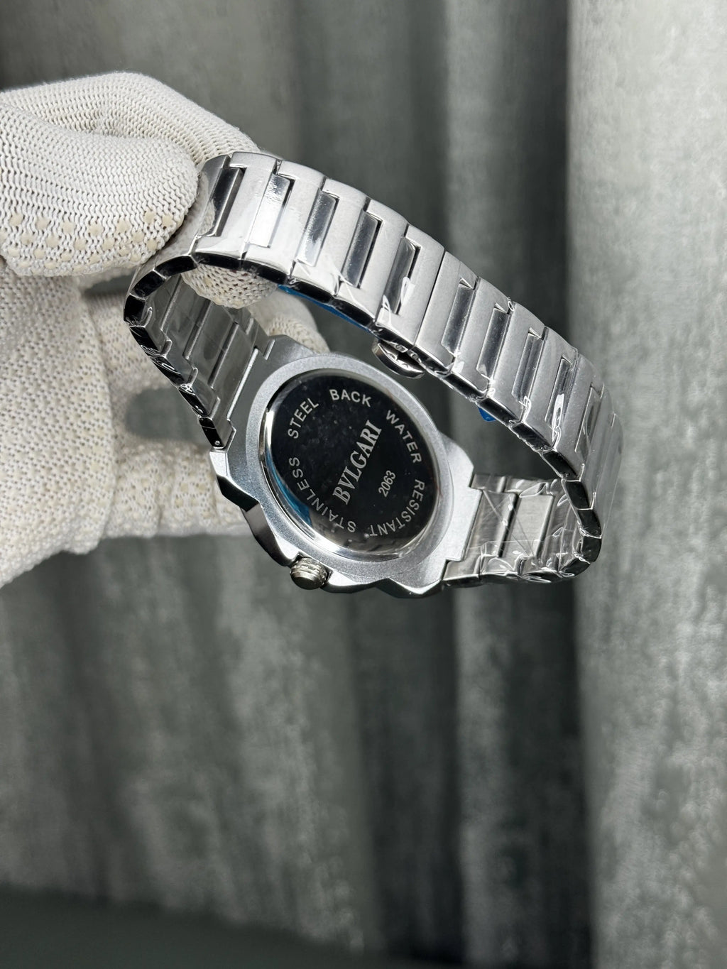 Bvlgari Octo Roma Silver Blue Premium Watch