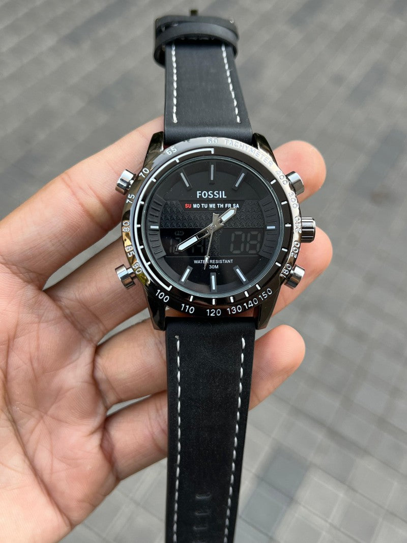 Fossi l Dual Time Full Black