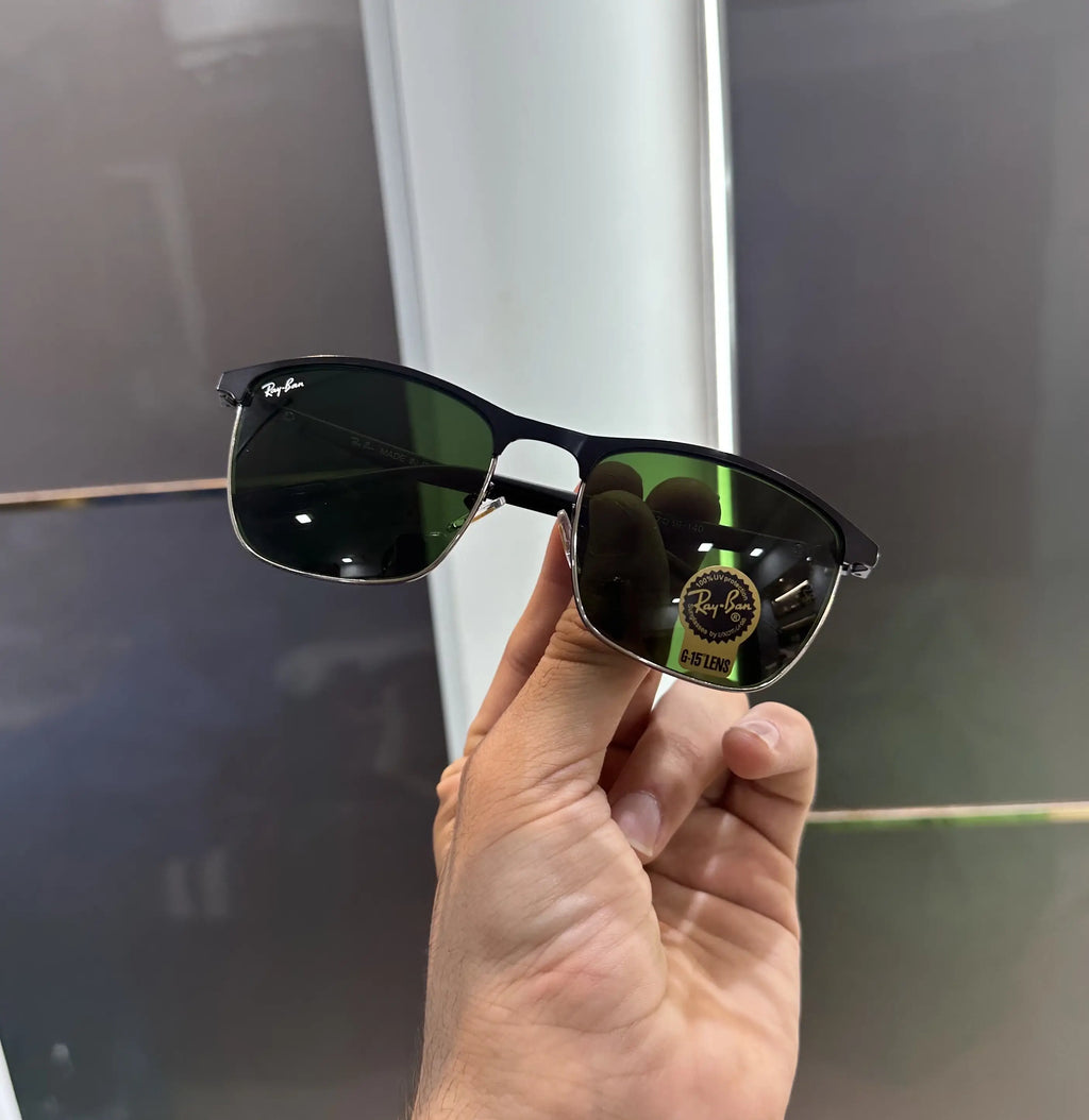 RayBan Black Green Premium Shades 3686