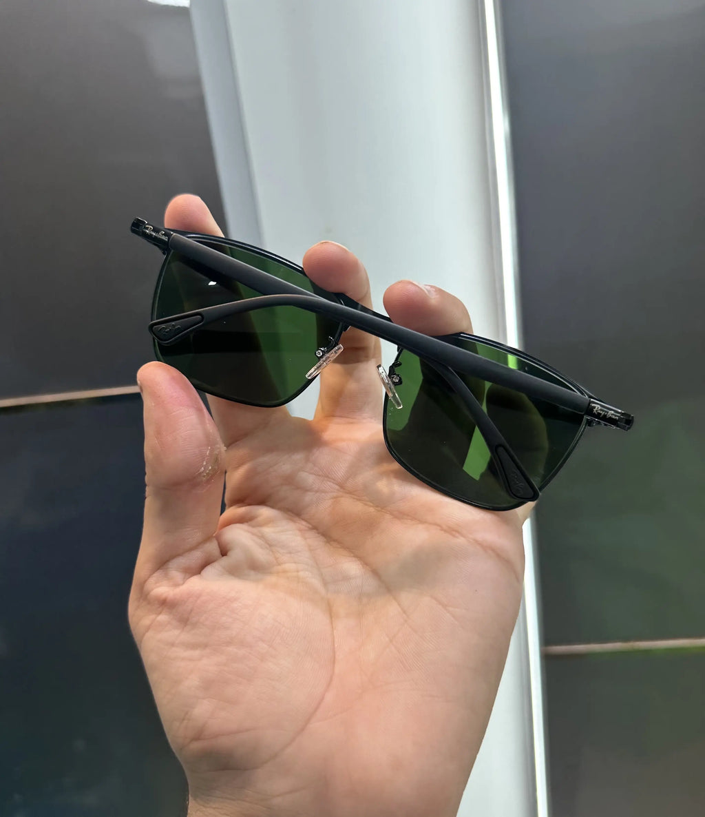 RayBan Black Green Premium Shades 3686