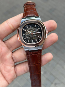 Pate k Phillipe Nautilus Leather Automatic ✓