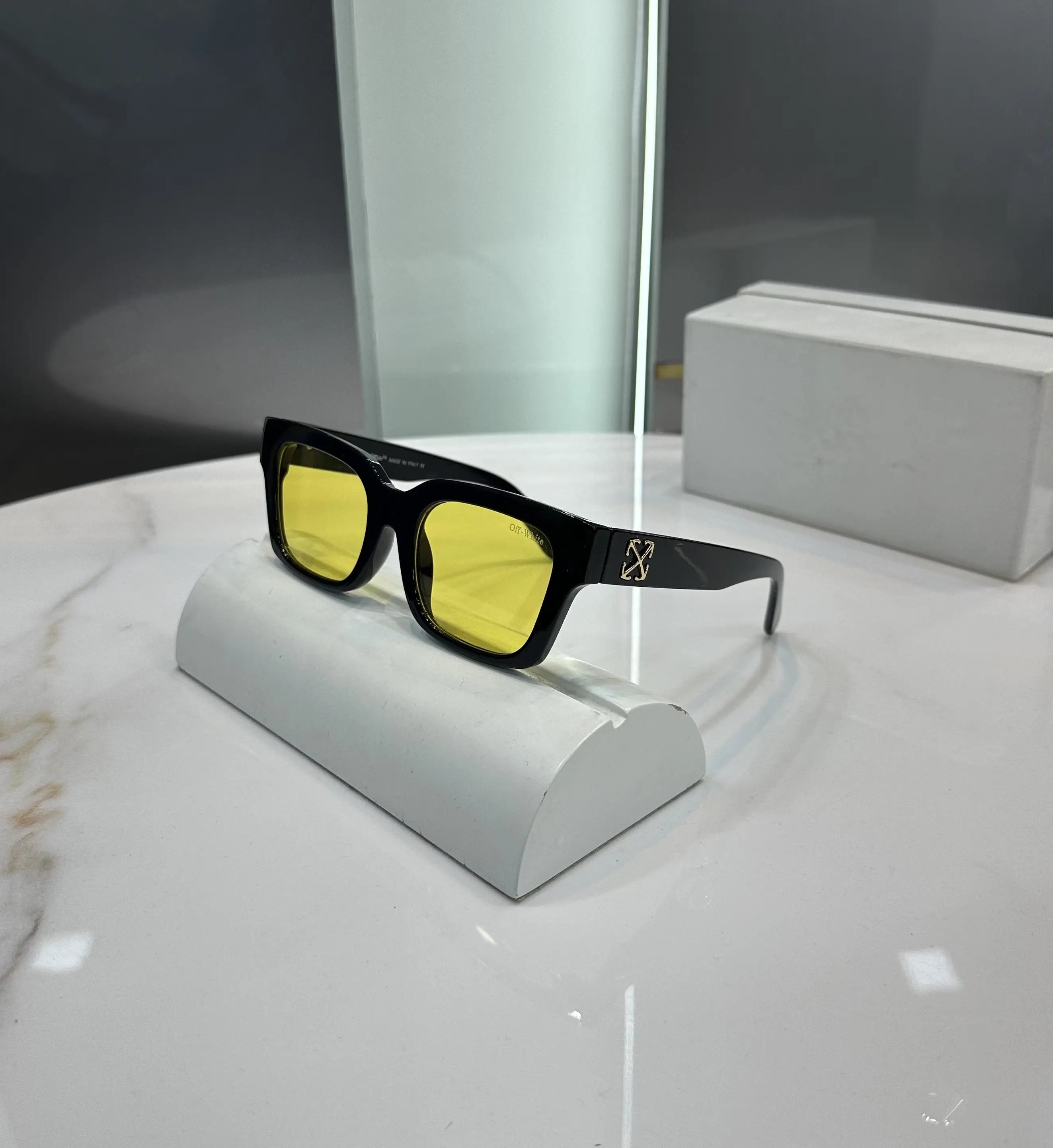 Off White Black Yellow Premium Shades 126 Main image