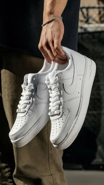 Nik e Airforce 1 Short Leather Men White Bustbag Bill CarryBag 1 Bottle lace Fixx Only