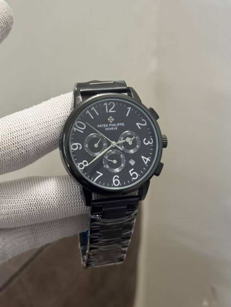 Patek Philippe All Black Chronograph Watch Main image