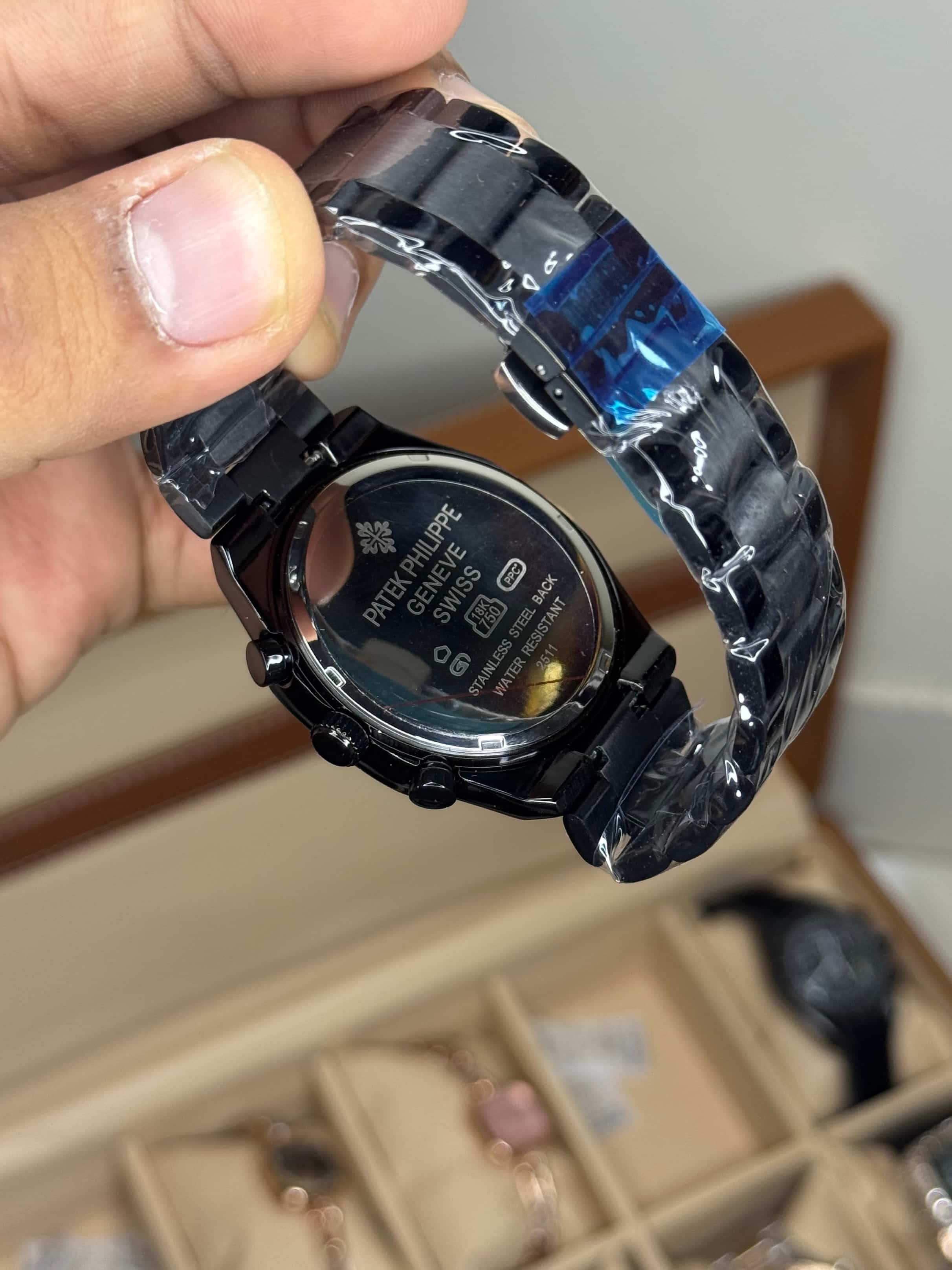 Patek  Philippe Black Blue Chronograph Premium Watch