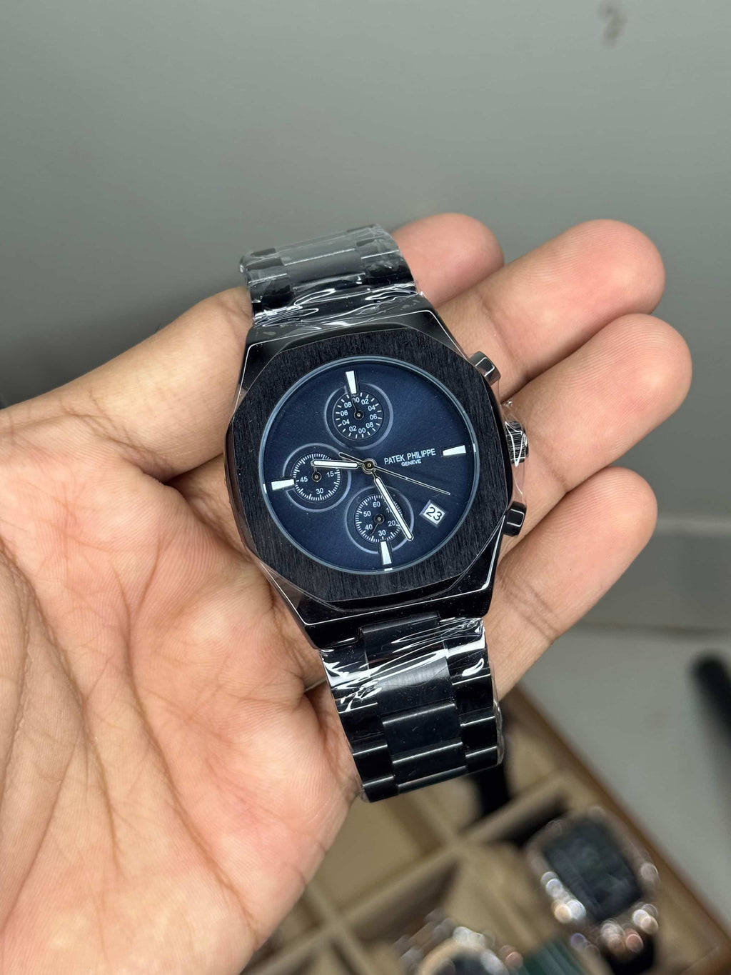 Patek  Philippe Black Blue Chronograph Premium Watch
