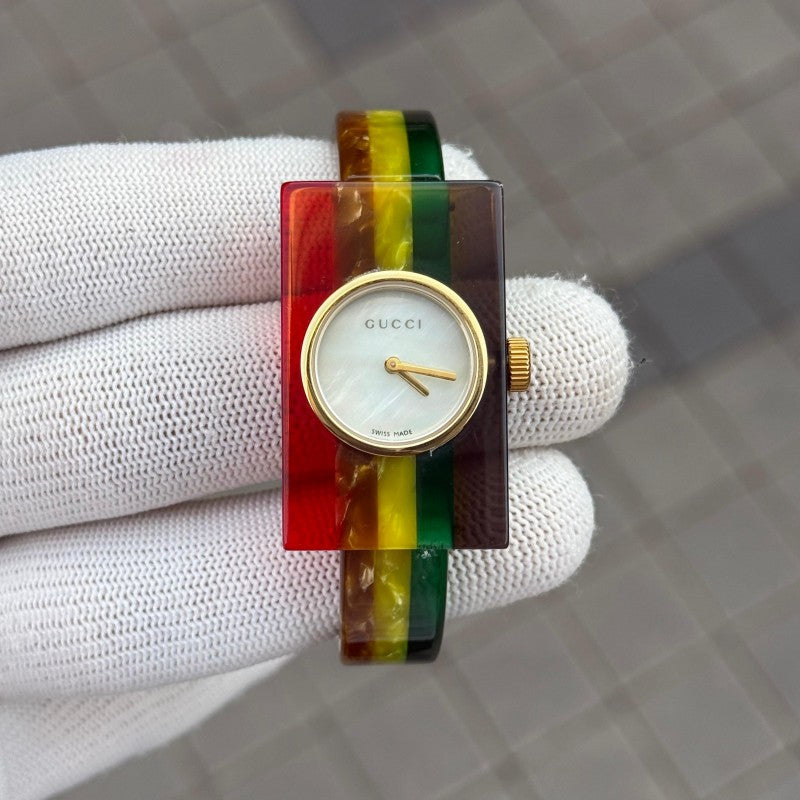 Gucc i Mother of Pearl Multicolour Plexiglass Women s