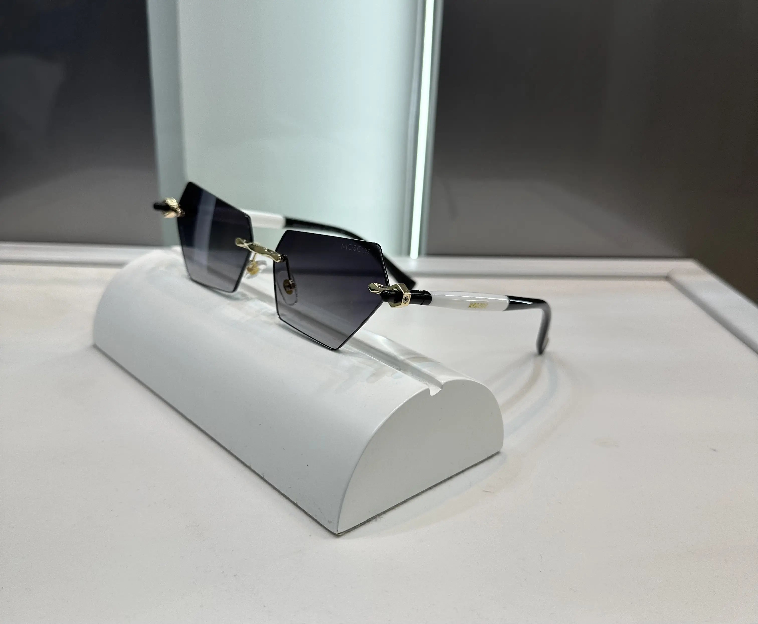 Moscot White Black Premium Shades 6242