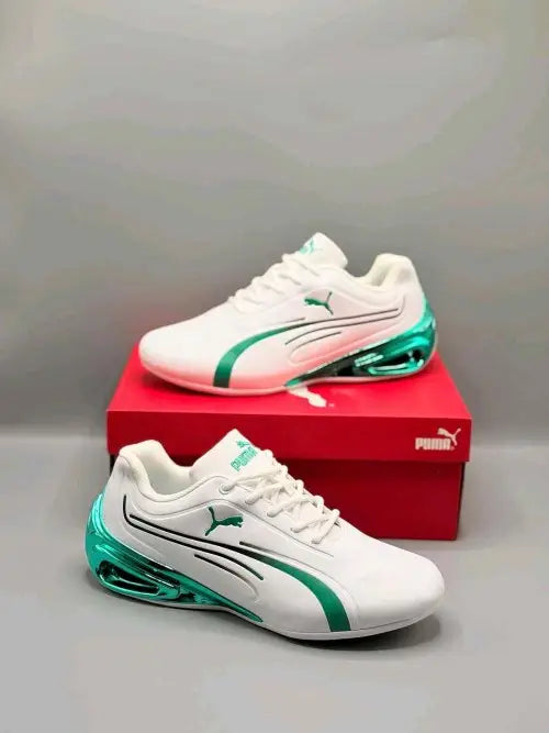 Pumaa Super GT Sport White Green