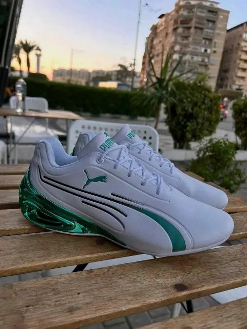 Pumaa Super GT Sport White Green
