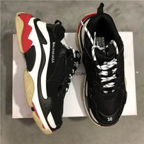 Balenciag_a Triple S Red Black