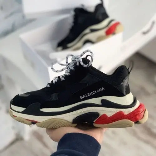 Balenciag_a Triple S Red Black