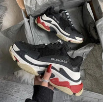 Balenciag_a Triple S Red Black