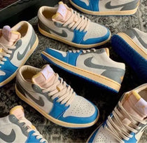 Nik_e Jordan 1 Low Vintage UNC Grey Suede