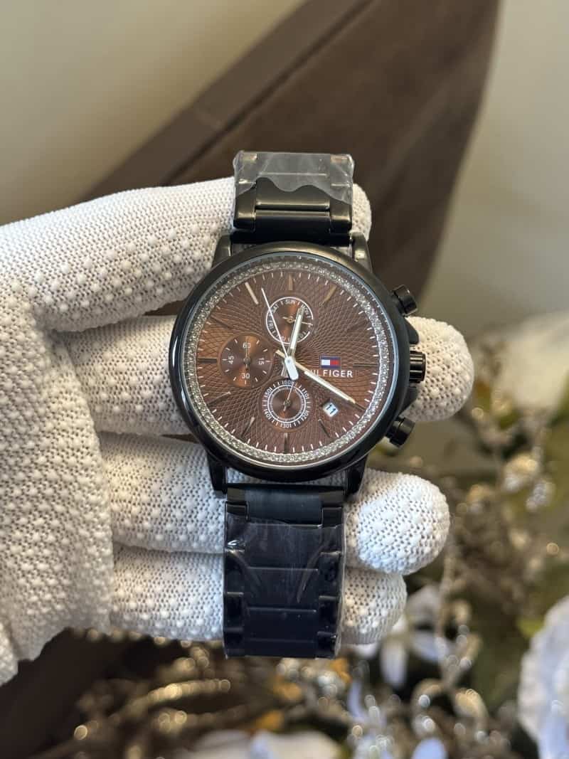 Tommy hilfige r Black With Brown Dial Premium Chronograph Watch Main image