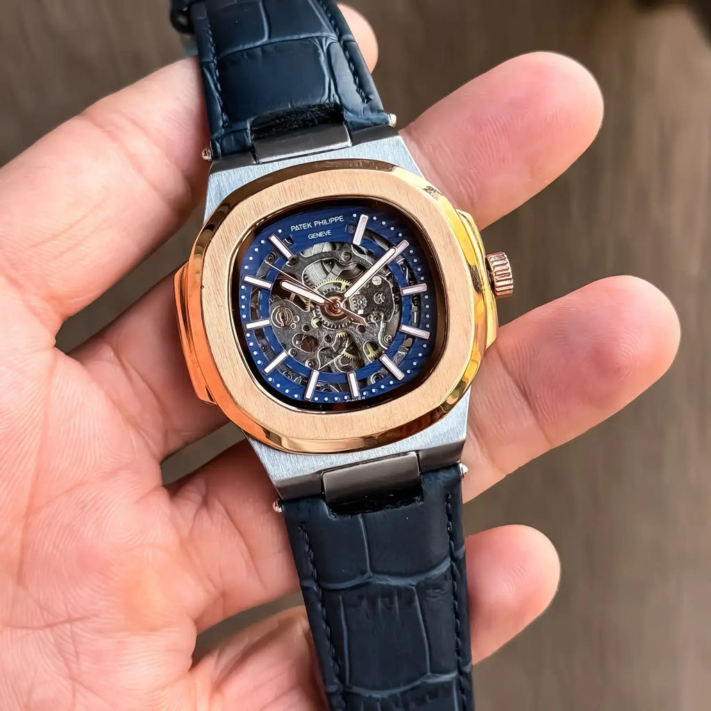 Pate k Phillipe Nautilus Leather Automatic ✓