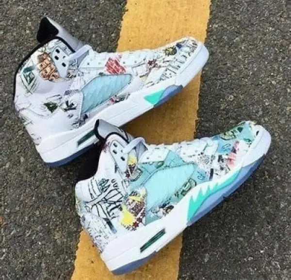 Jordan Retro 5 Wings Glow In dark reflective Secondary image