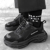 Balenciag_a Triple S Full Black