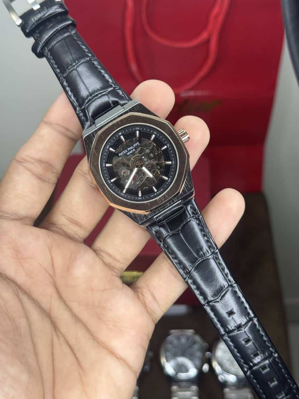 Patek Philippe Skeleton Copper Black Automatic Watch