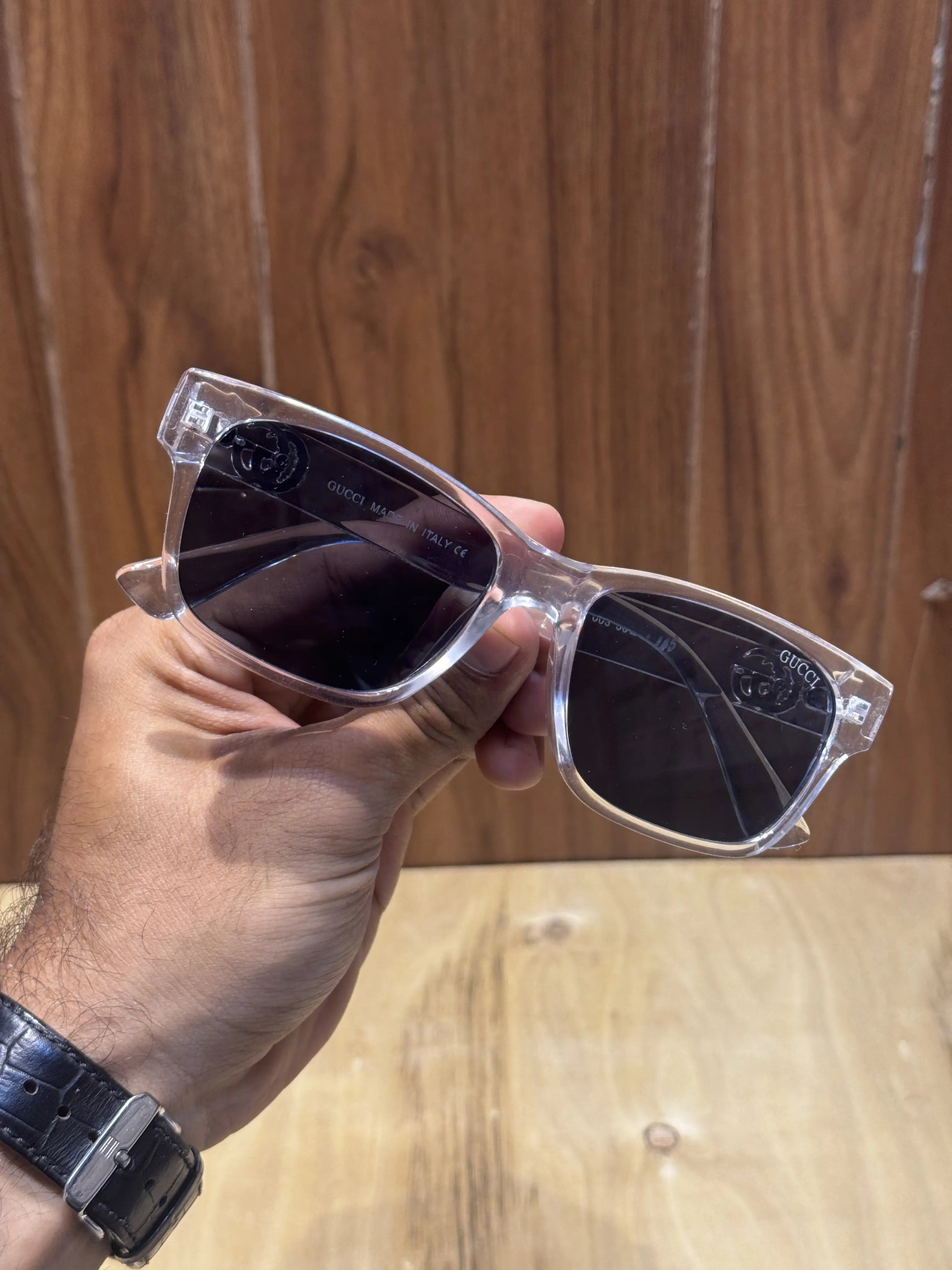 Gucci Ice Black Logo Premium Shades 010 Secondary image