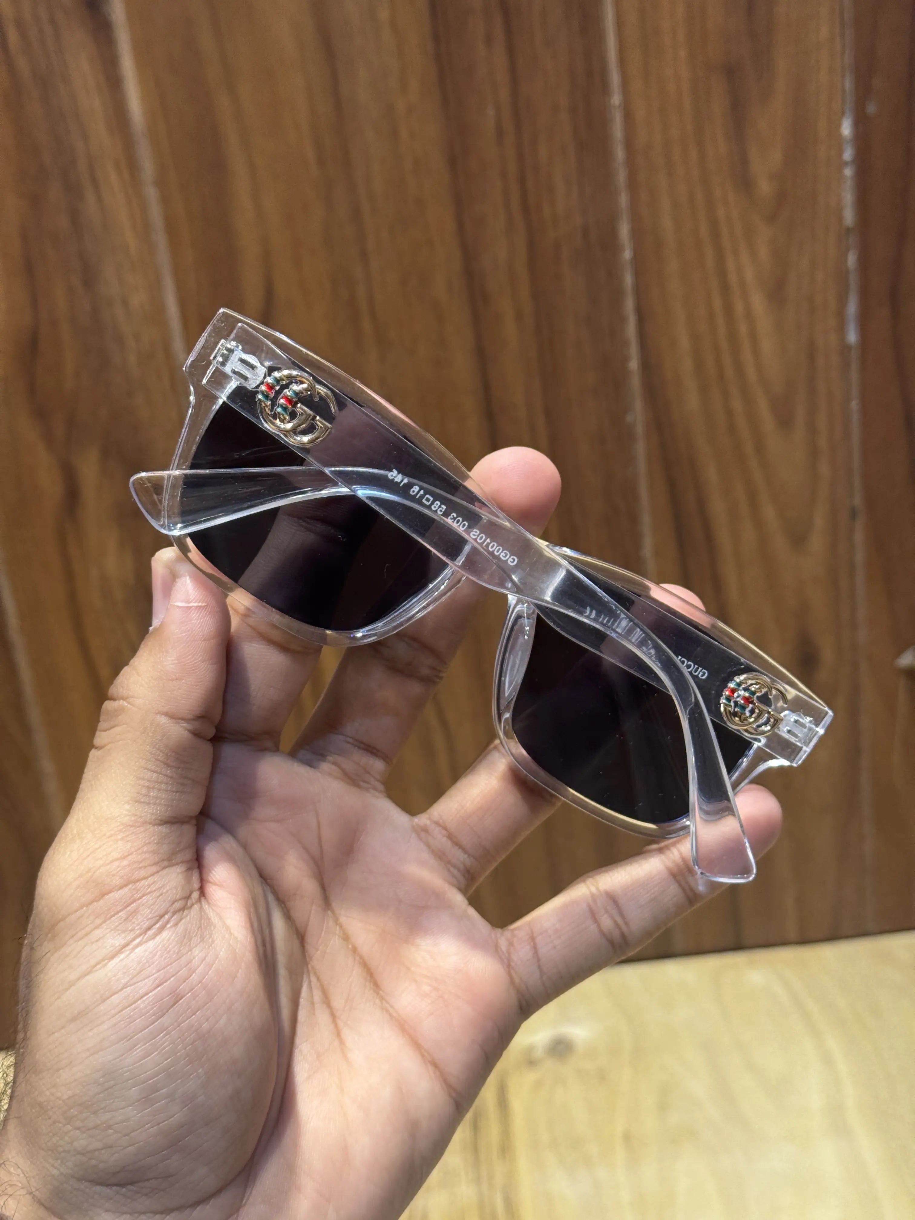 Gucci Ice Black Logo Premium Shades 010