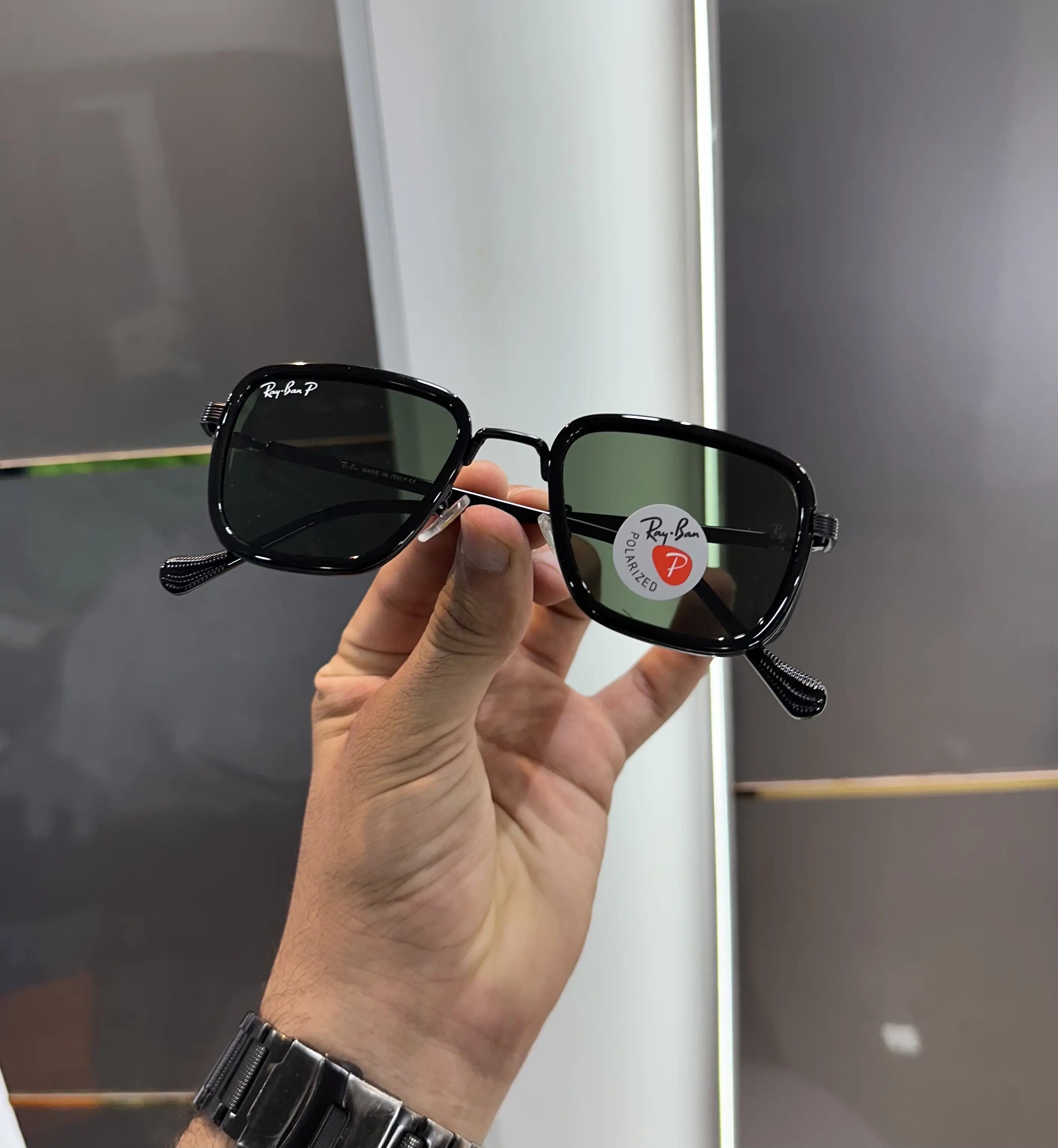 RayBan Black Green Premium Shades 6527 Secondary image