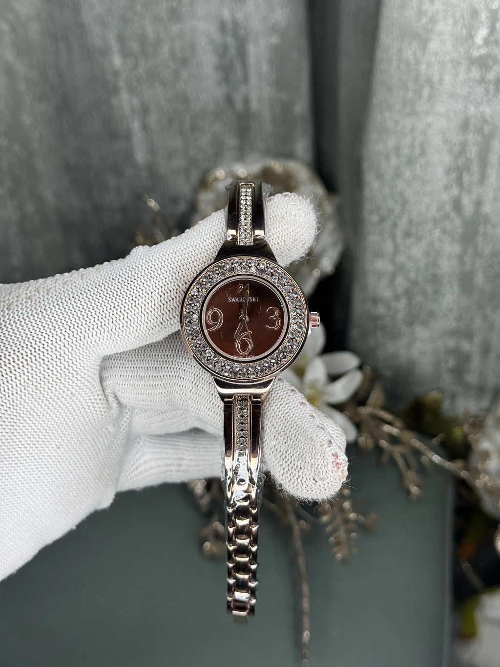 Swarovsk i Copper Brown Premium Watch