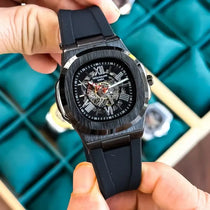 Patek Phillip e Nautilus Skeleton Silicone Full Black