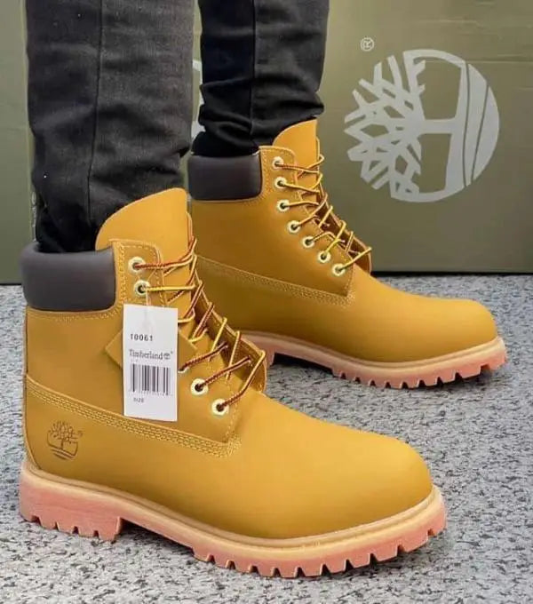 TIMBERLAND LONG BOOT WHEAT BROWN TAN PREMIUM Quality Secondary image