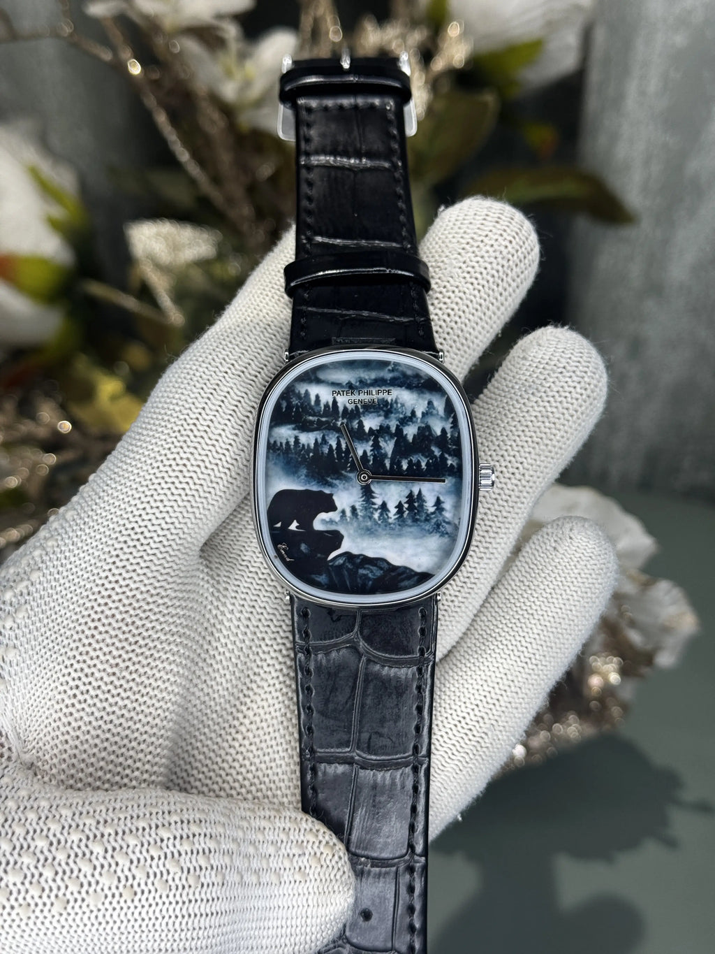 Patek Golden Ellipse Forest In the Mist Premium Quartz Watch