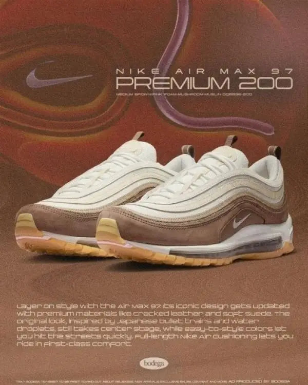 Nik_e Airmax 97 Muslin Pink Foam Crepe Brown Main image