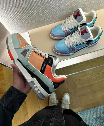 Loui s Vuitton Trainer Multi Orange With Accessories