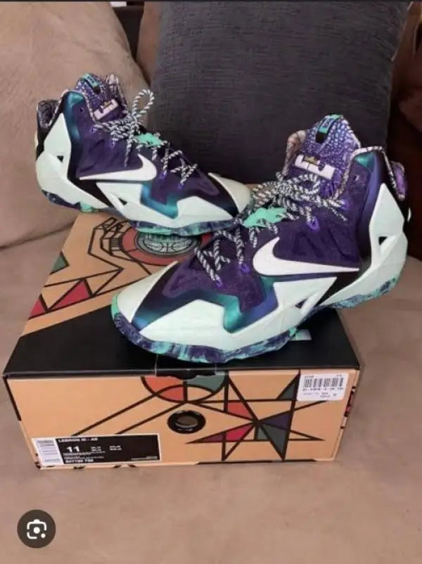 Nik_e Lebron 11 Gator king Glow in Dark