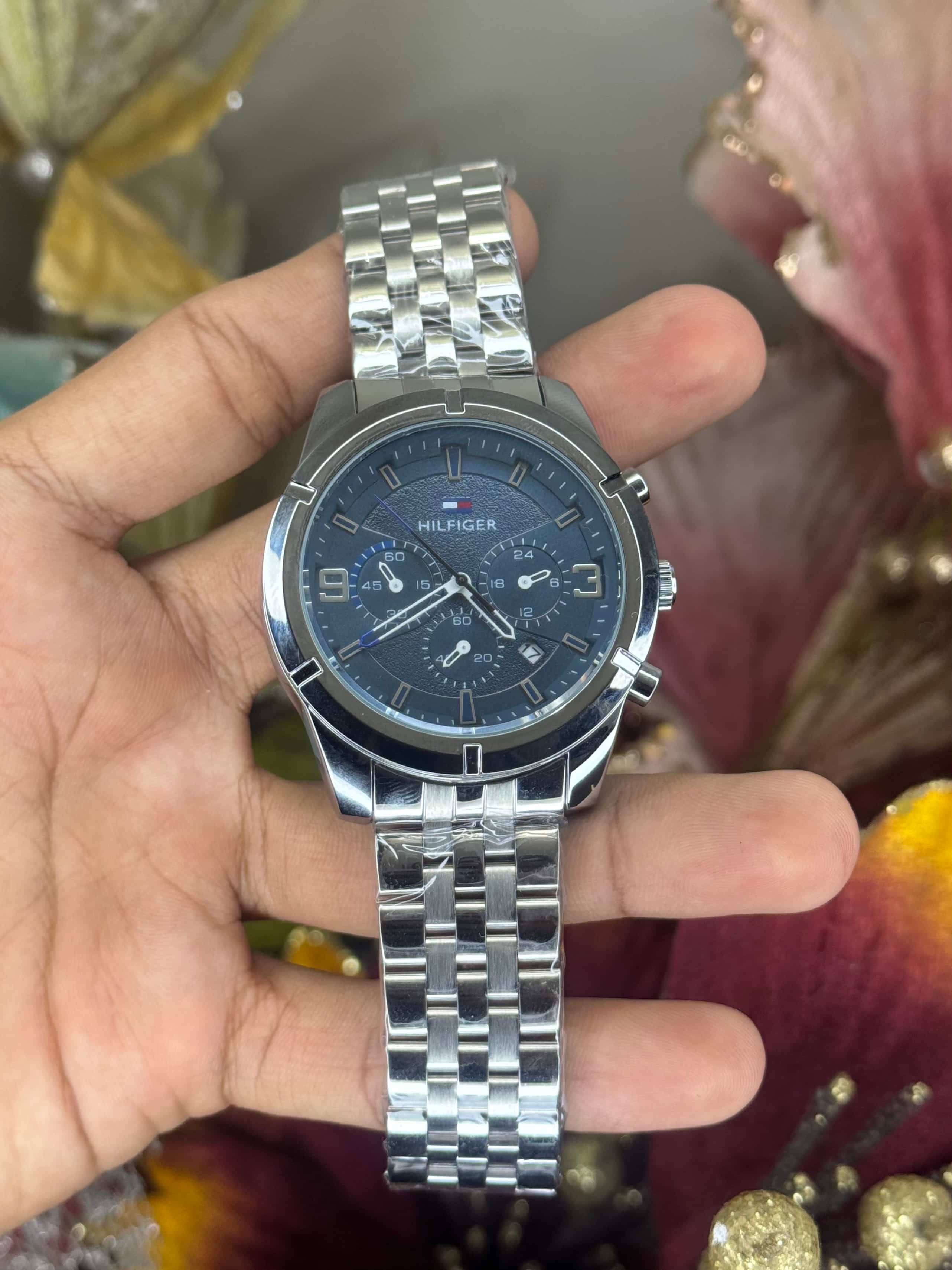 Tommy Hilfige r Silver Blue Chronograph Premium Watch Main image