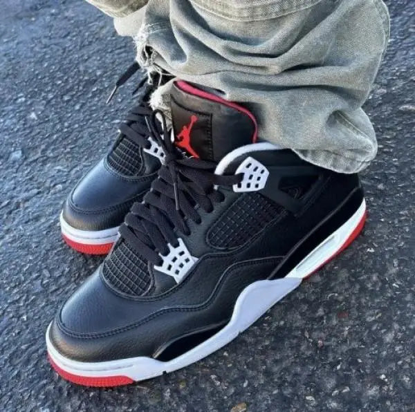 Jordan Retro 4 Bred Reimagined Leather Semi Ua Secondary image