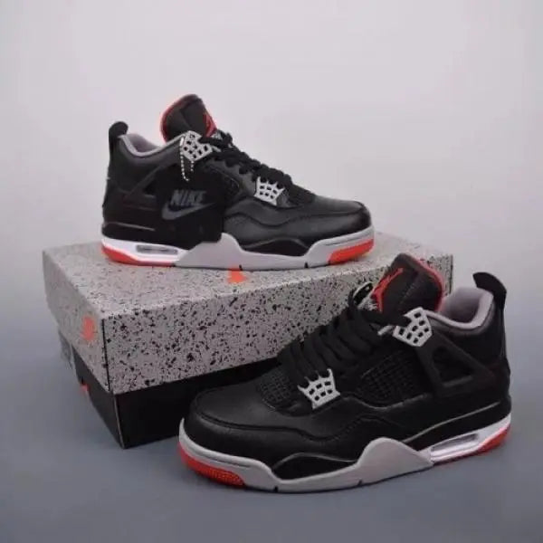 Jordan Retro 4 Bred Reimagined Leather Semi Ua