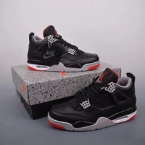 Jordan Retro 4 Bred Reimagined Leather Semi Ua
