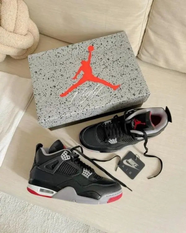 Jordan Retro 4 Bred Reimagined Leather Semi Ua Main image