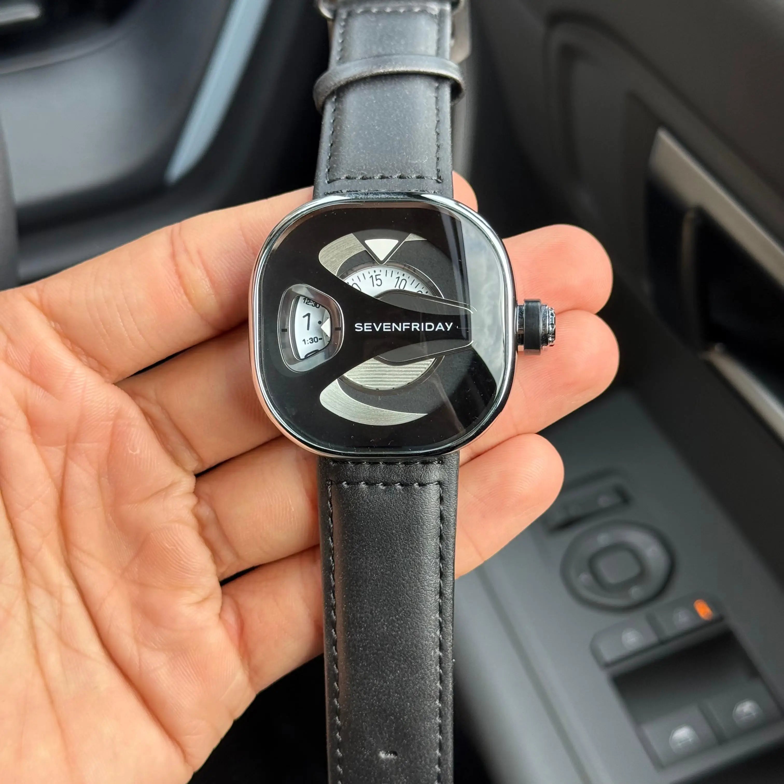 Seven Friday ME Series Leather Silver Black Secondary image