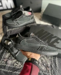 Travis Scott x Air Jordan 1 Low Black Phantom Surplus Semi UA