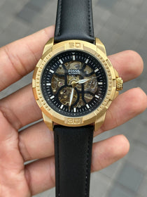 Fossi l Bronson Leather Gold