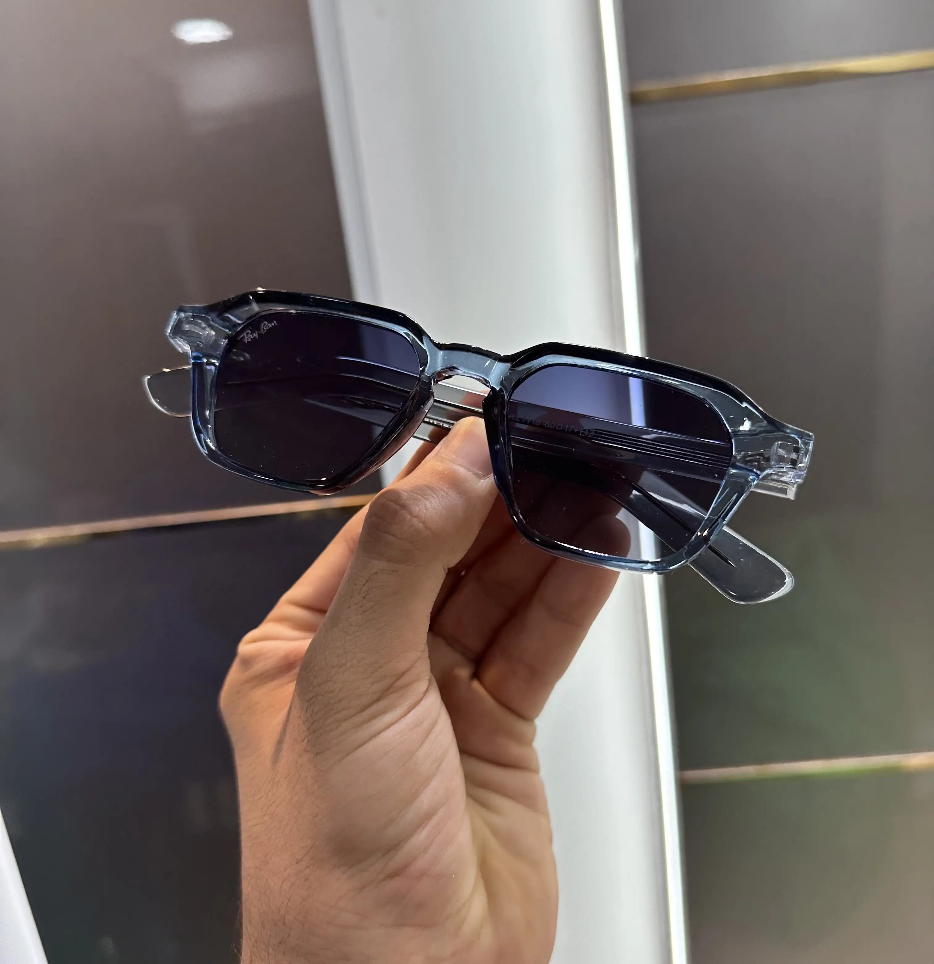 RayBan Grey Blue Premium Shades 1115