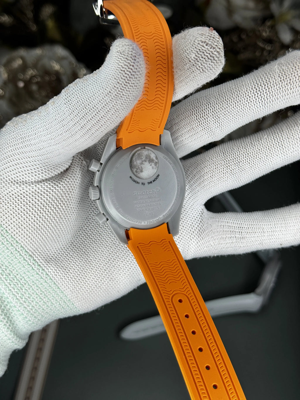 Omega x Swatch Blue Orange Moonswatch Premium Watch