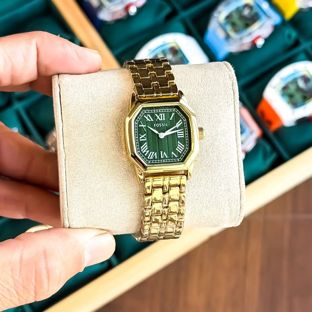 FOSSIL_LADIES_GOLD_GREEN
