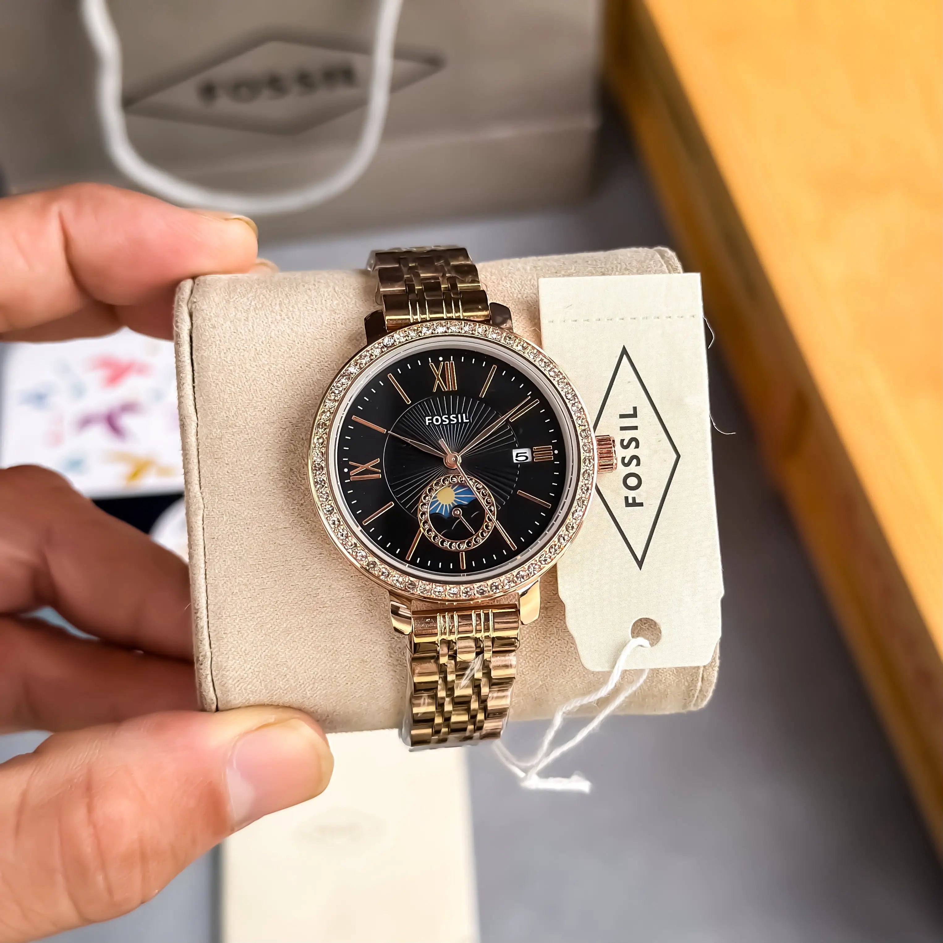FOSSIL_LADIES_ROSE_BLACK
