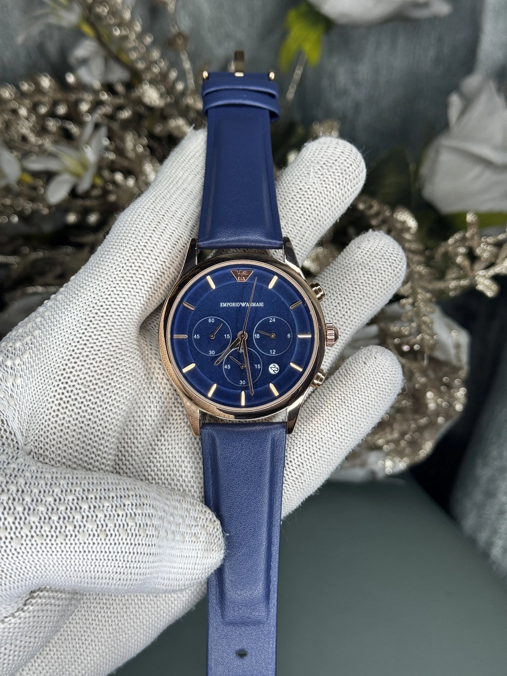 Emporio Arman i Copper Blue Chronograph Premium Watch