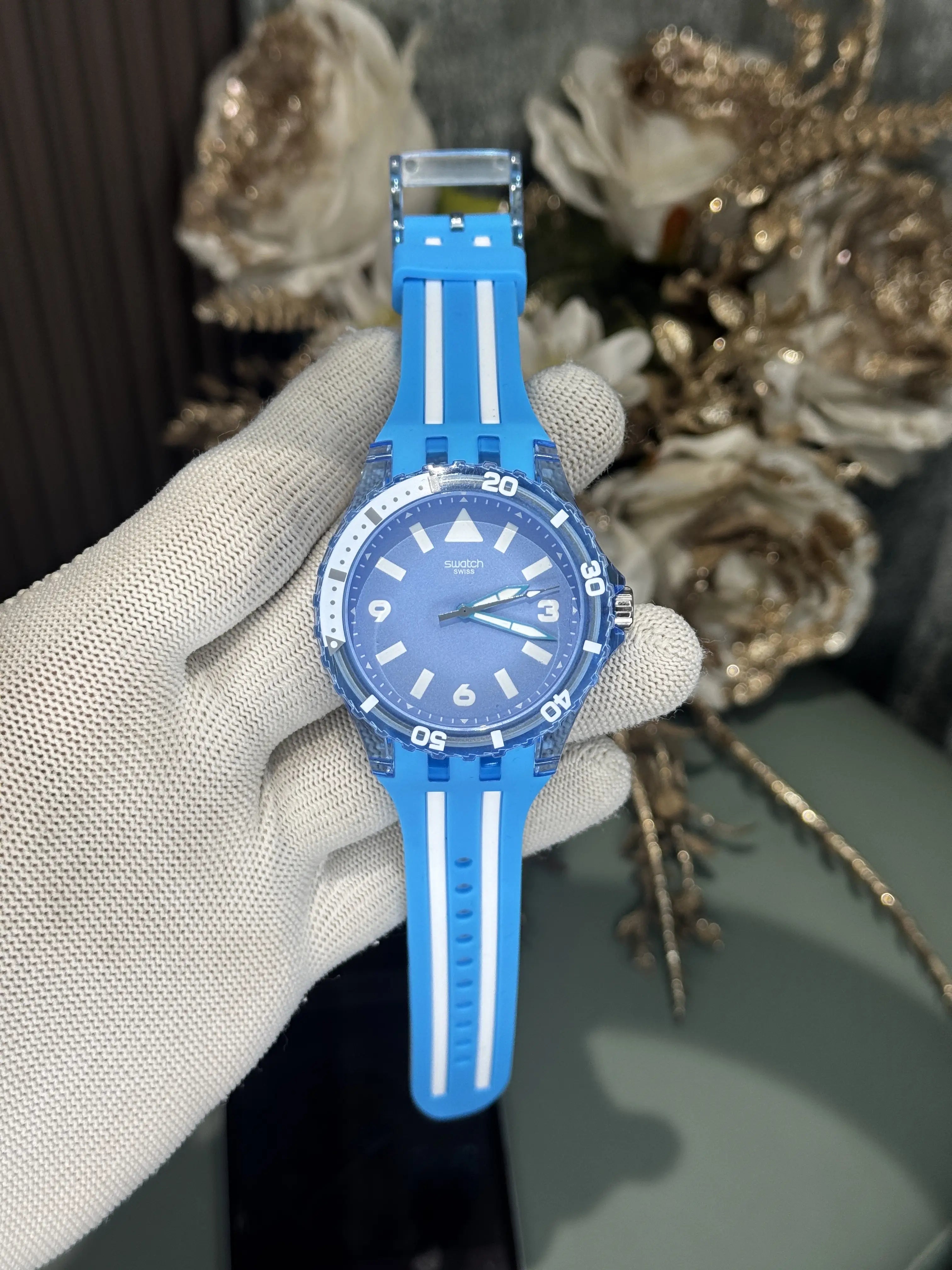Swatch Blue Fire Premium Quartz Watch Main image