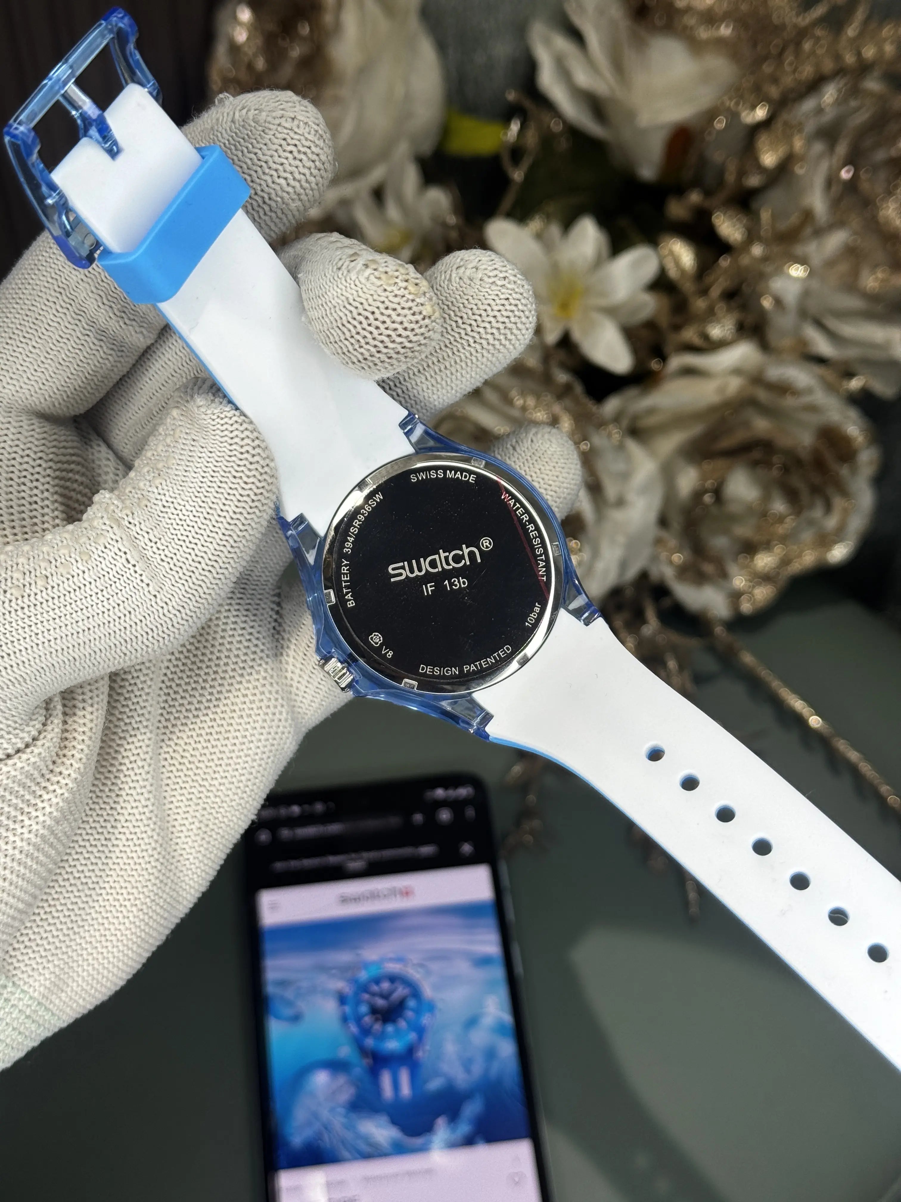 Swatch Blue Fire Premium Quartz Watch
