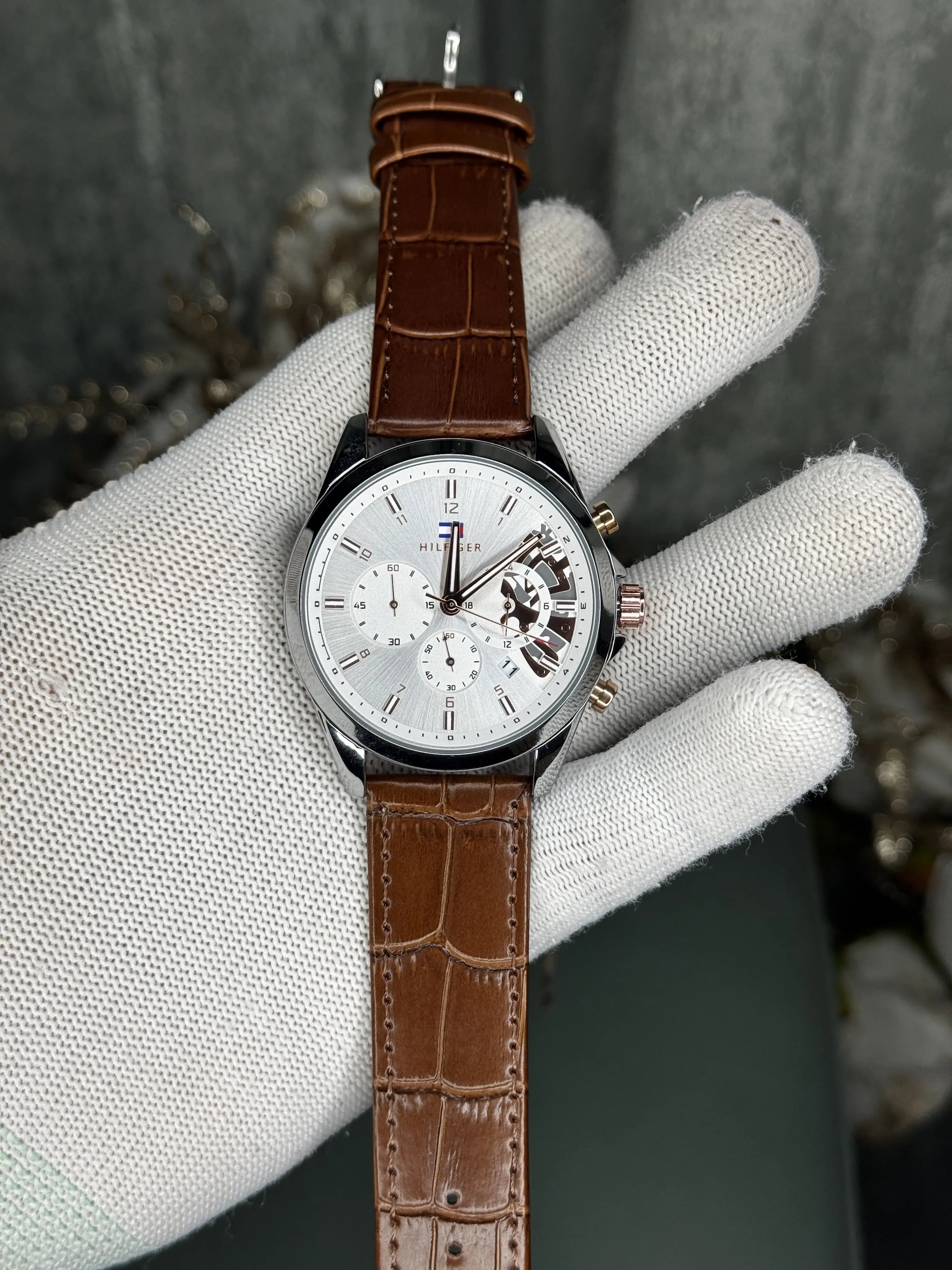 Tommy Hilfige t Brown White Premium Chronograph Watch Main image
